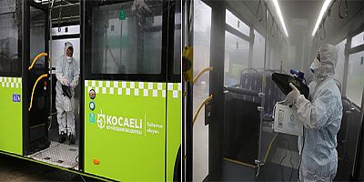  Toplu taşıma otobüsleri son teknolojik sistemlerle hijyenik hale getiriliyor 